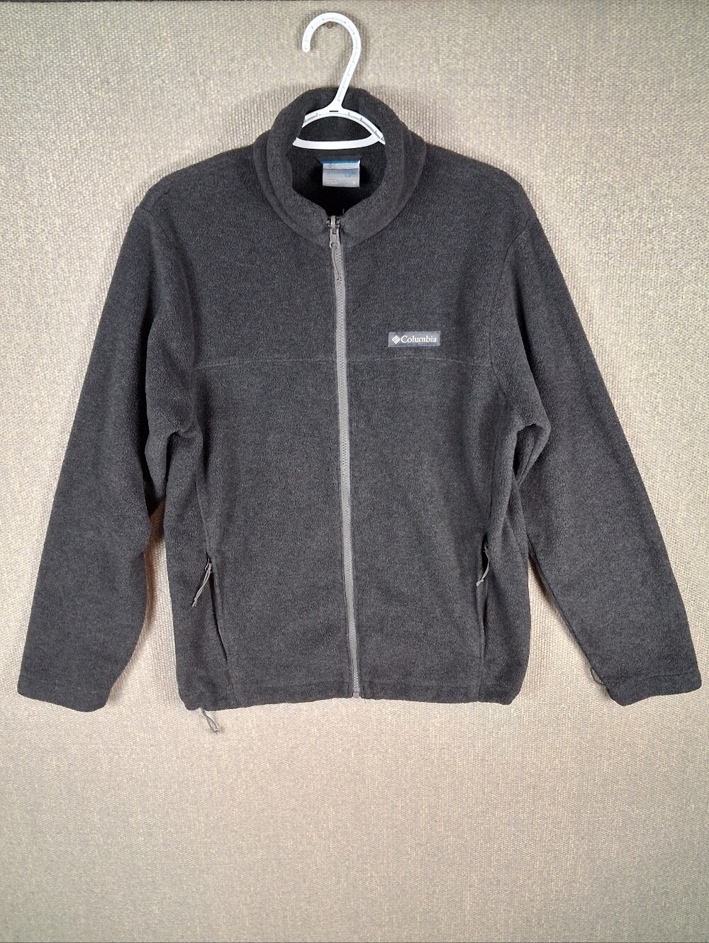 Columbia Interchange Fleece Jacket Size Small Gray Full Zip Long Sleeve Outdoor